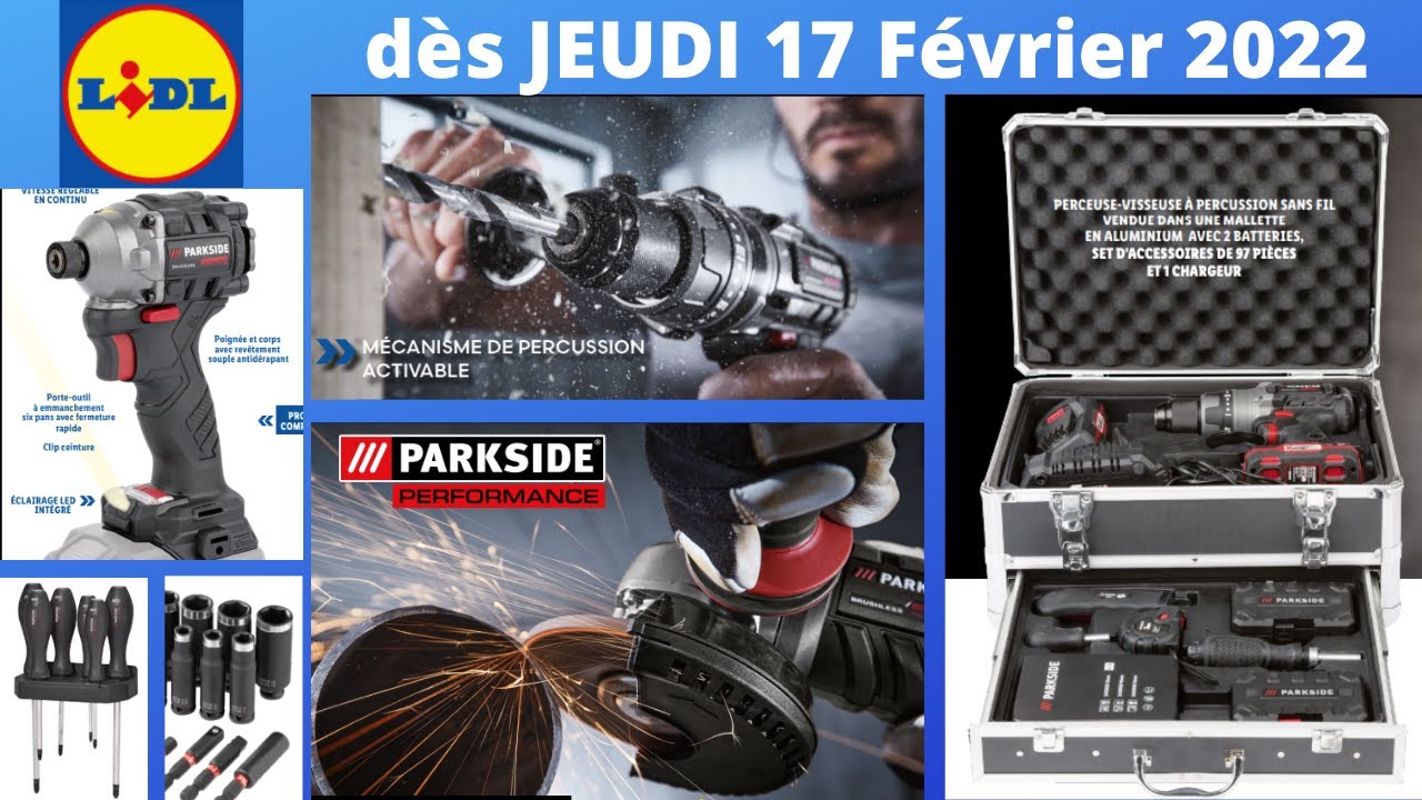 Arrivage LIDL Bricolage d&egrave;s le 17 F&eacute;vrier 2022  #LIDL #PARKSIDE #BRICO