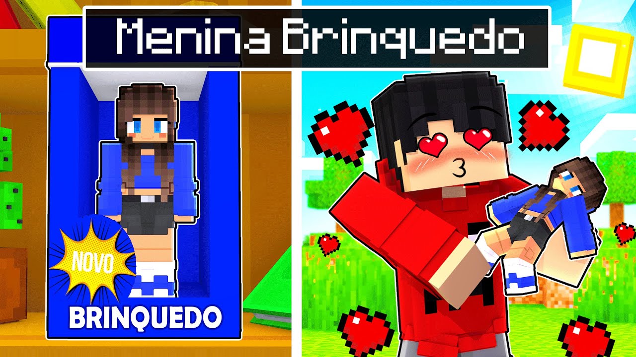 GAROTO se APAIXONOU pela MENINA BRINQUEDO no Minecraft ◂Miika▸
