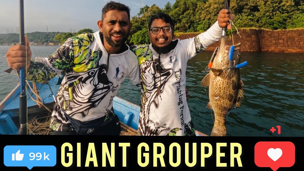 Went For Fishing & Got some Giant Grouper | fishing in indian sea | fishing in maharashtraerr