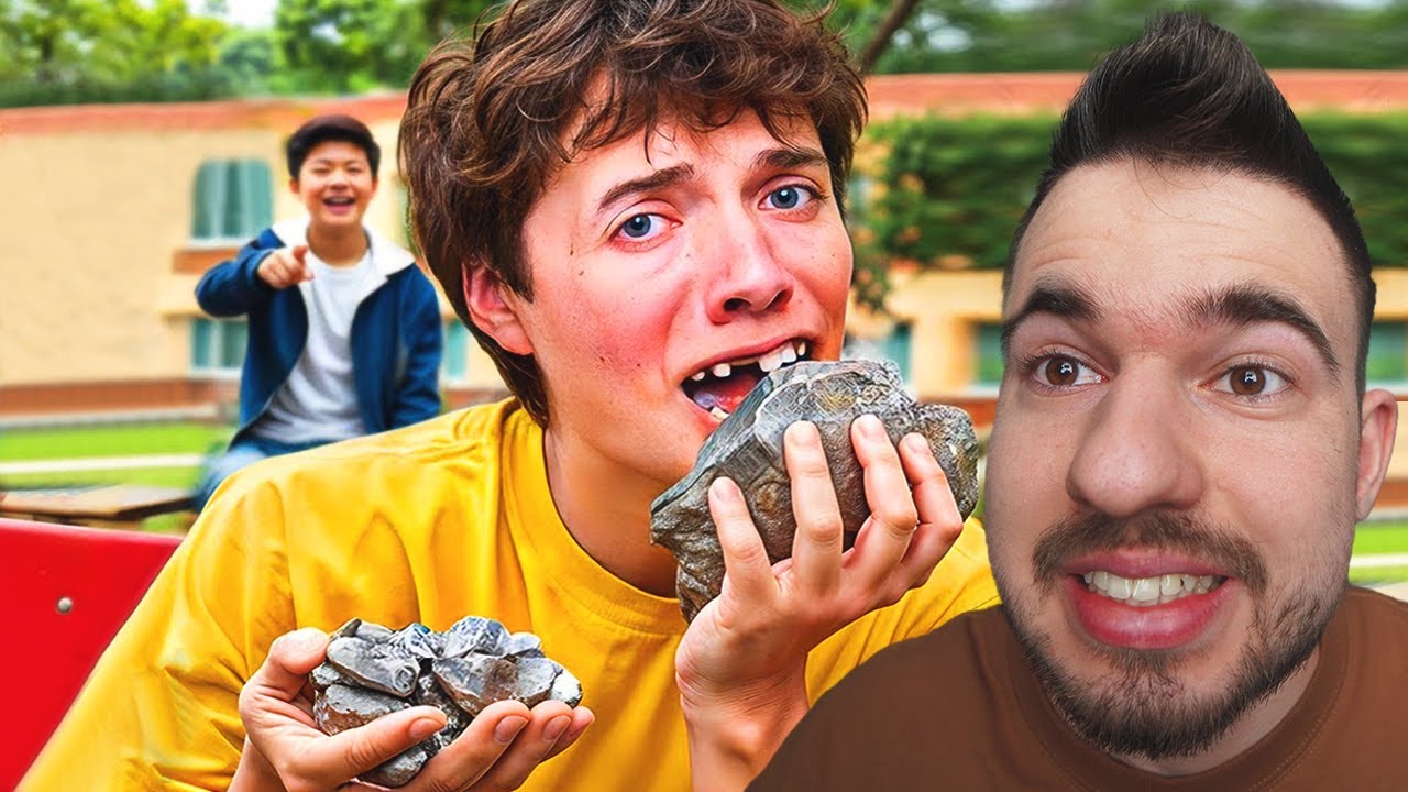 A FURA GYEREK KÖVET ESZIK AZ ISKOLÁBAN!