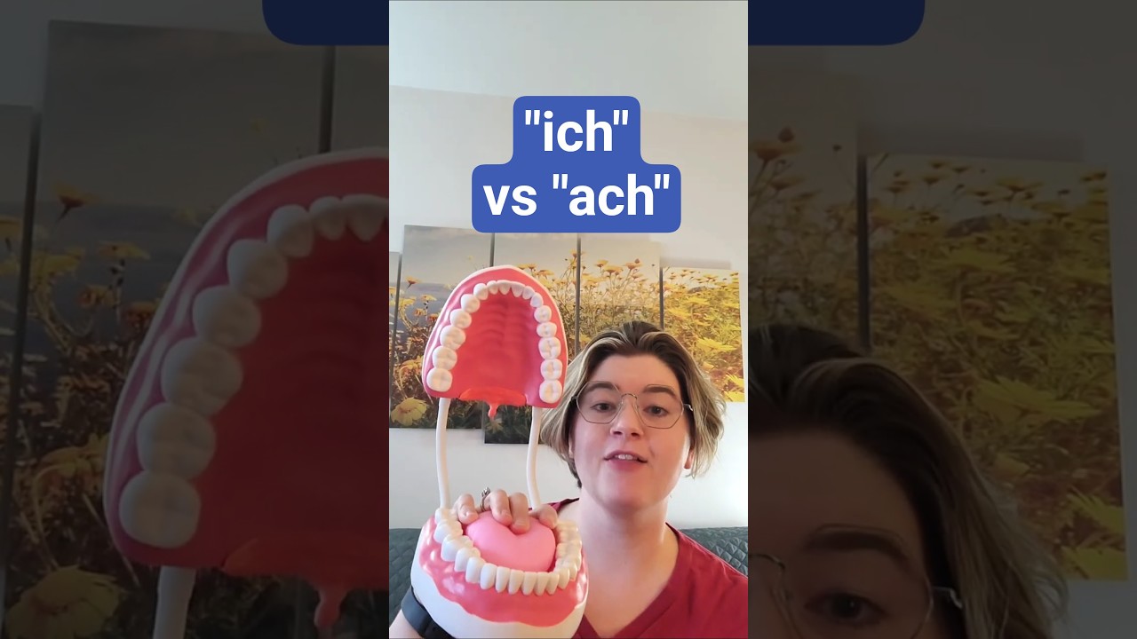 German CH-Sounds With a Visual Aid: Ach-Laut & Ich-Laut Simplified #shorts #germanpronunciation