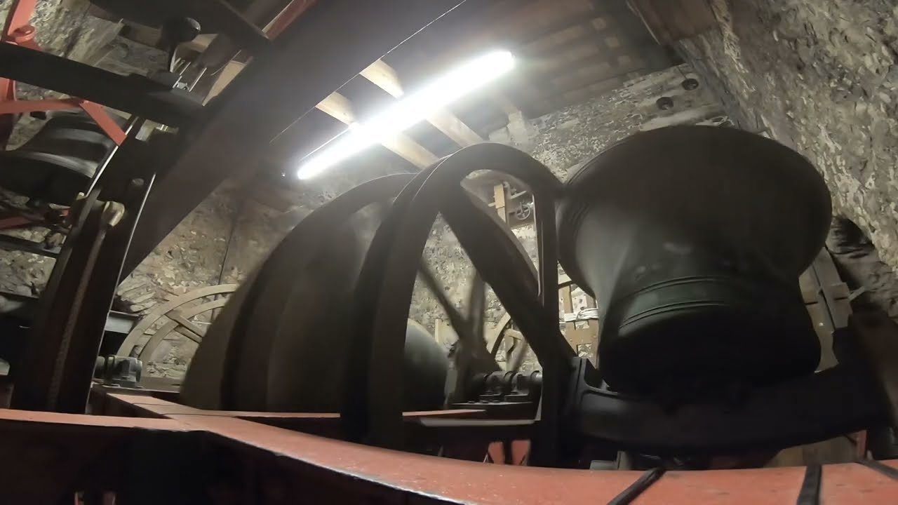 Ringing up the back 2 bells in the belfry of St Laurence in Thanet, Kent 14cwt in E