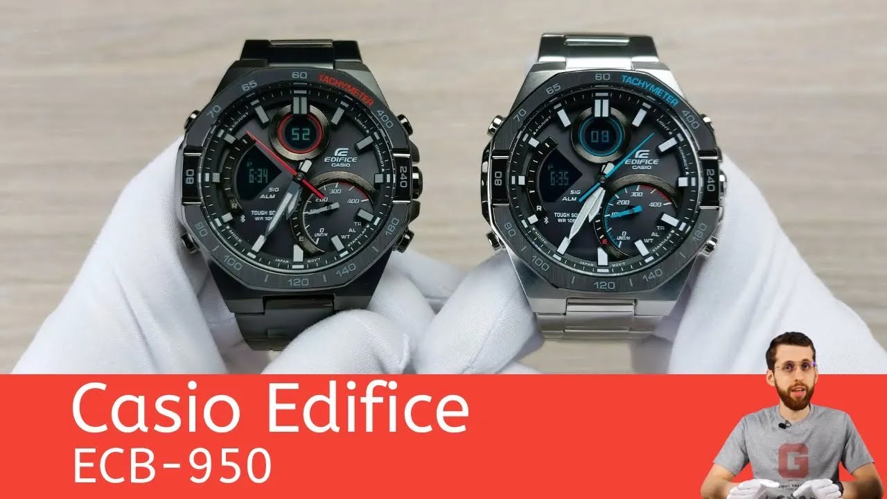 Восьмиугольное здание с Bluetooth / Casio ECB-950 / ECB-950DB-1A и ECB-950DC-1A