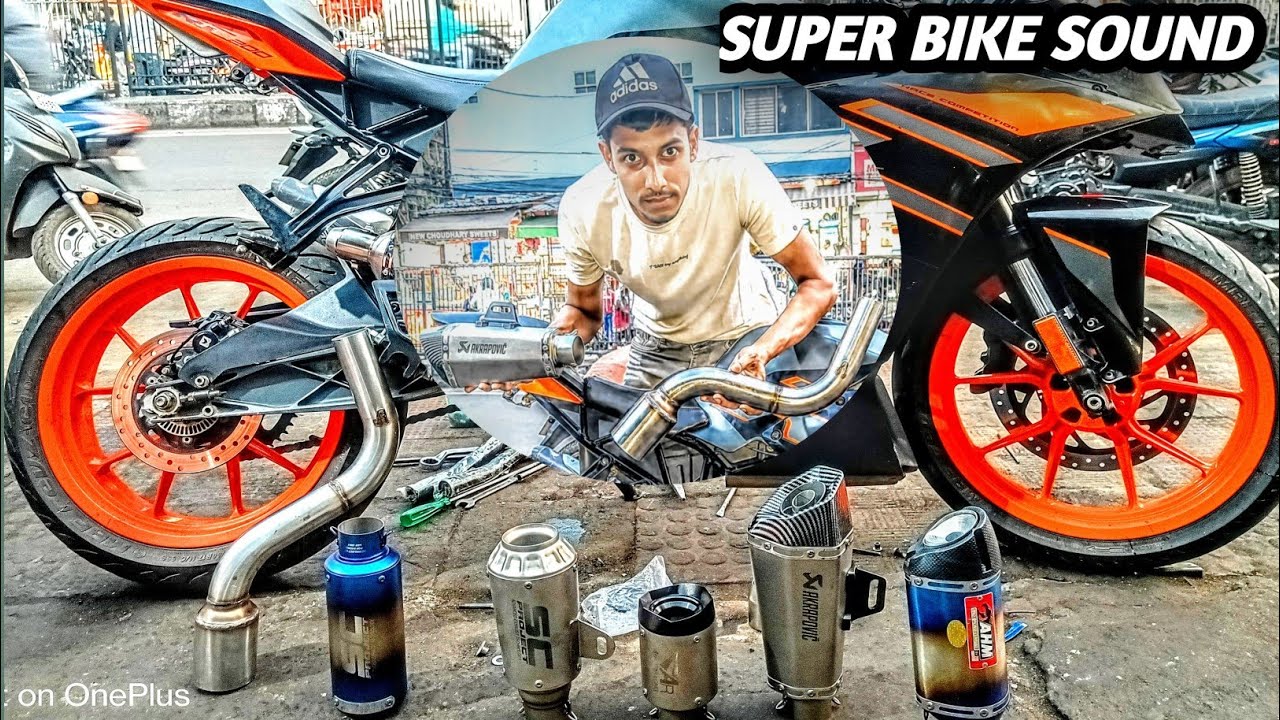 Trying Loudest Exhaust on KTM RC 200 | Loudest Exhaust |🔥