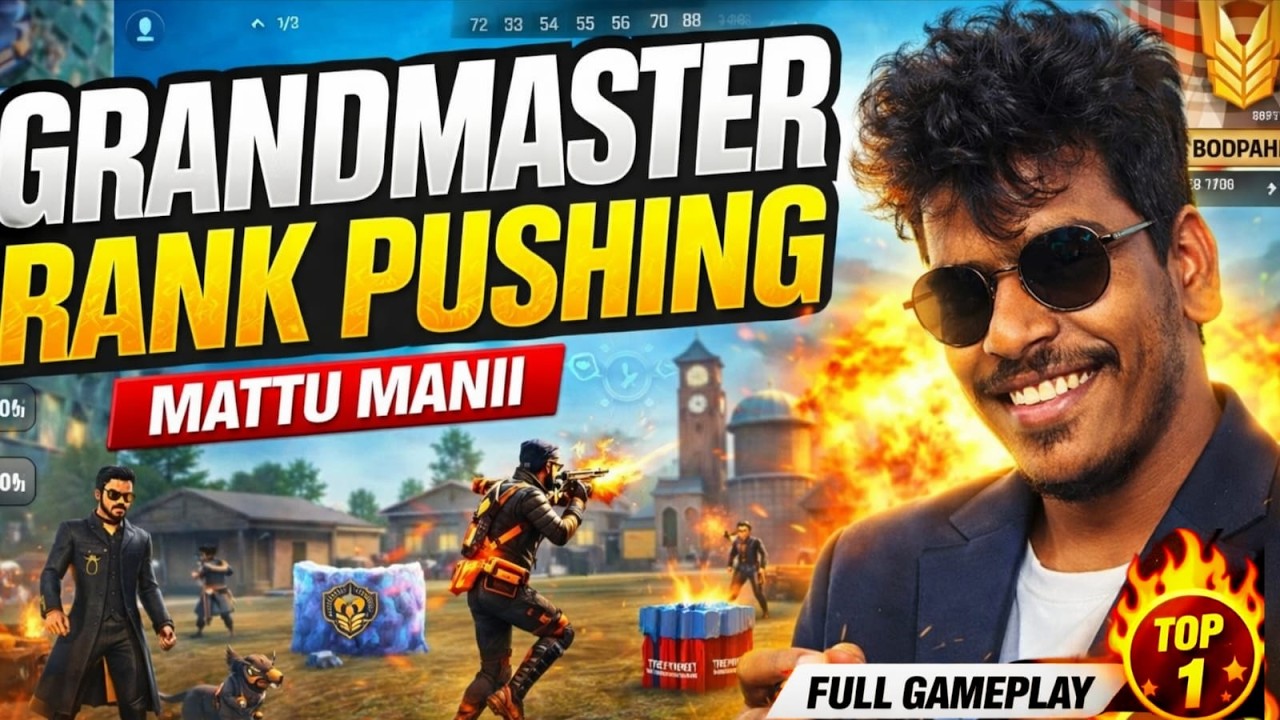 தமிழ் - 🔥 Road to  GRANDMASTER RANK PUSH {DAY - 53}🔥||Garena-FreeFire Max Live #mattumanii