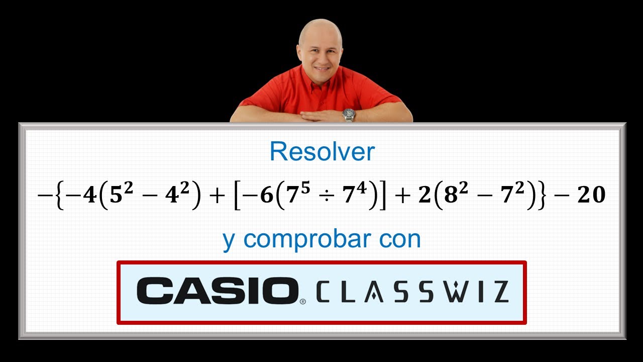 Operaciones combinadas con números enteros | Video 6 #julioprofe y #casio