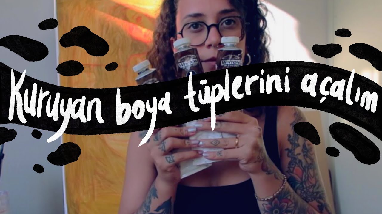 Nymph Bölüm 3 // Kurumuş boya tüplerini açma ve Palet temizleme