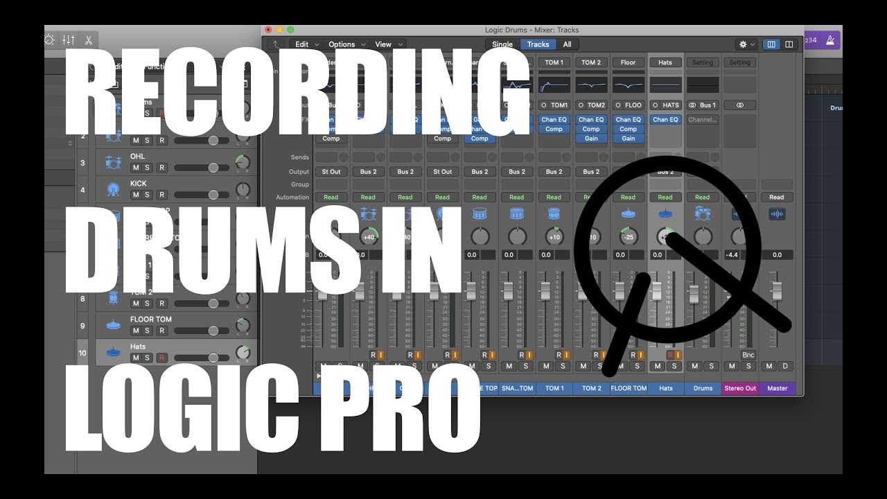 Recording Drums In Logic Pro