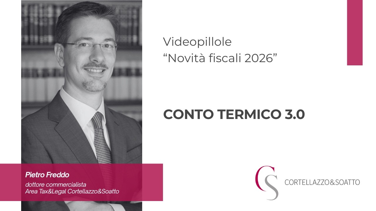 Conto termico 3.0 (novit&agrave; fiscali 2026)