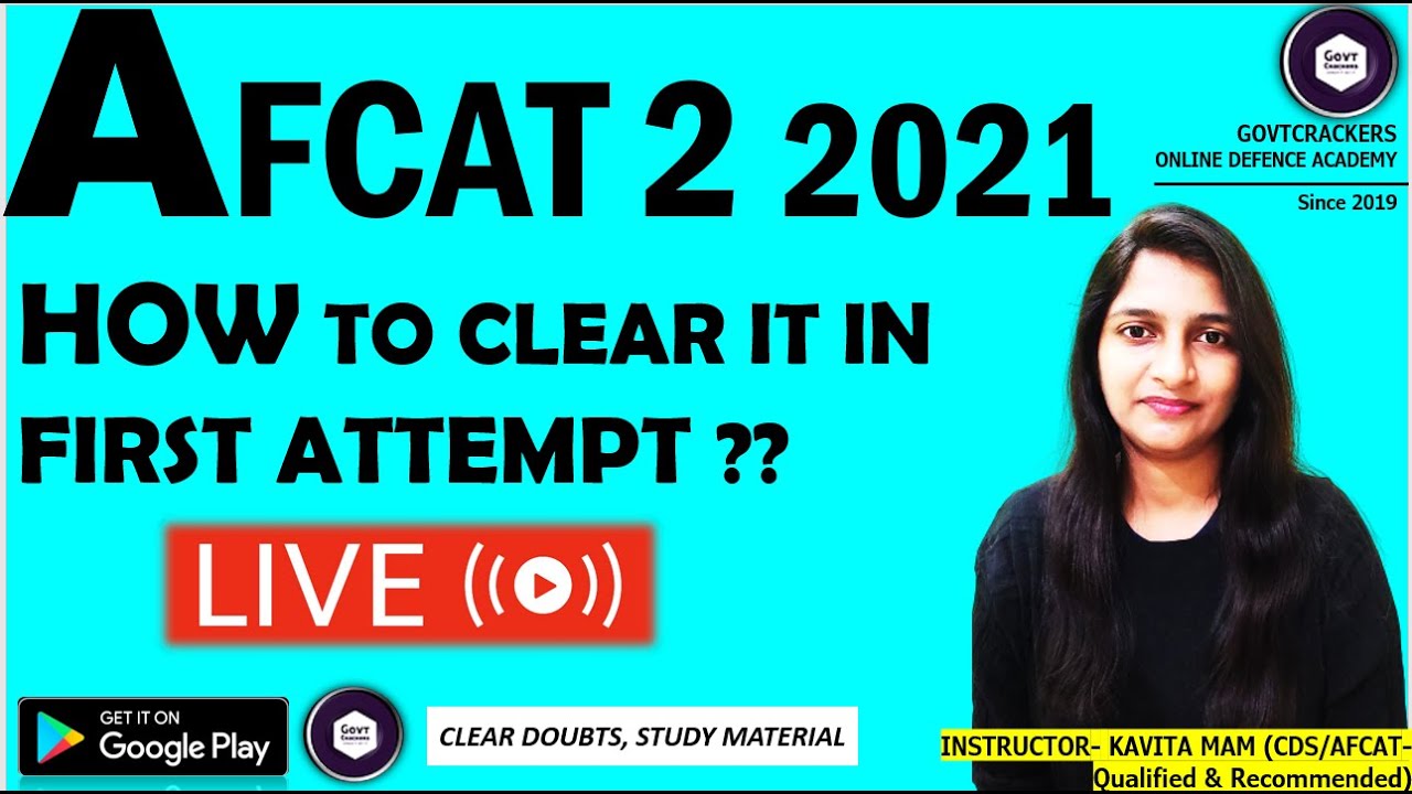 AFCAT 2 2021 PREPARATION STRATEGY I HOW TO PREPARE FOR AFCAT 2 2021 EXAM I AFCAT EXAM I GOVTCRACKERS