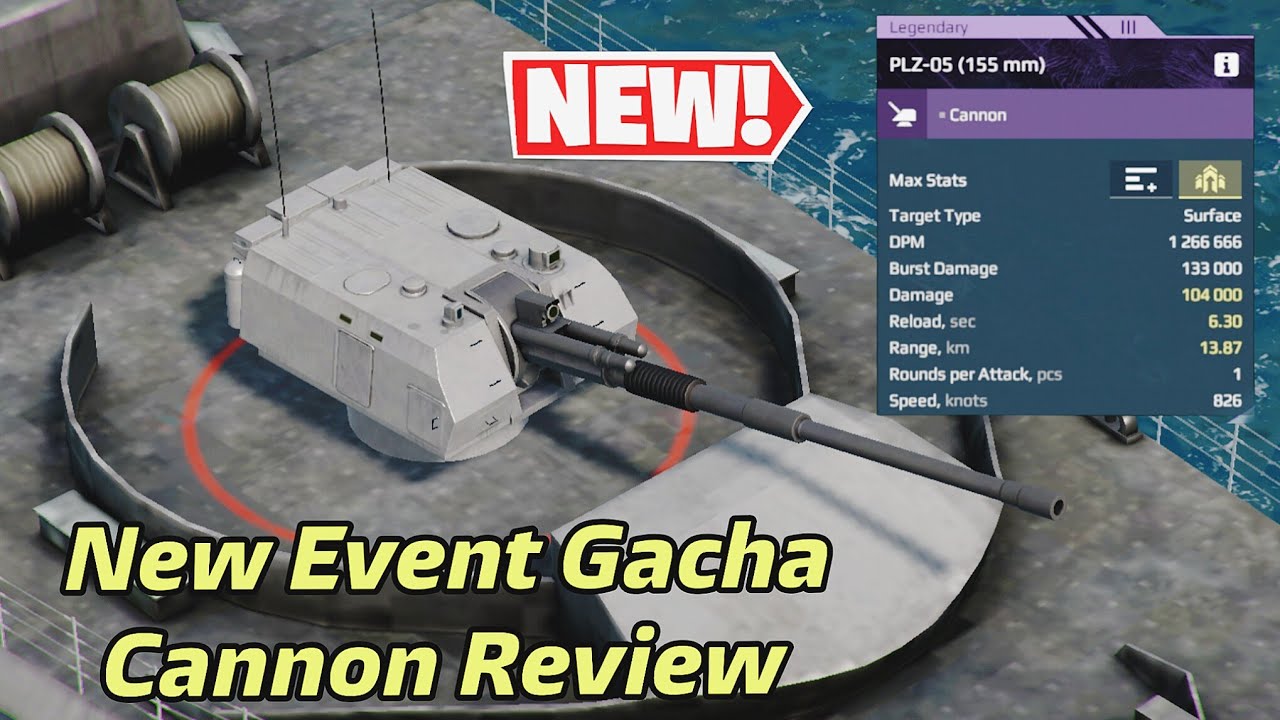 Modern Warships PLZ-05 (155 mm) - New Event Free Gacha Cannon Review 🔥