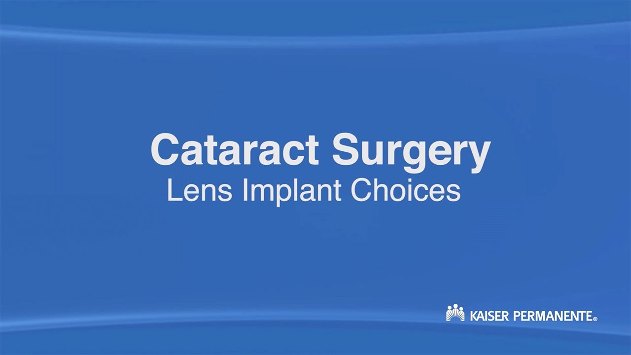 Northwest Kaiser Cataract Surgery, PART 2 | Kaiser Permanente