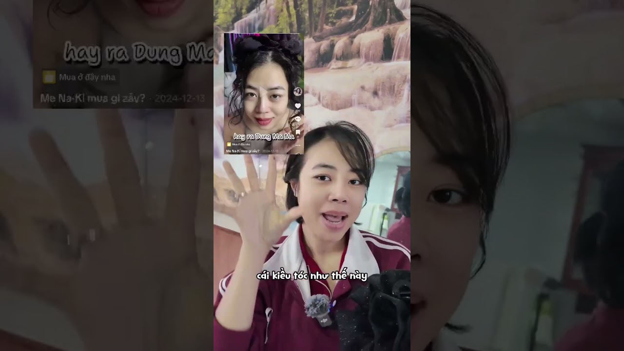 Mẹ Naki nè sử dụng kẹp tóc nơ 