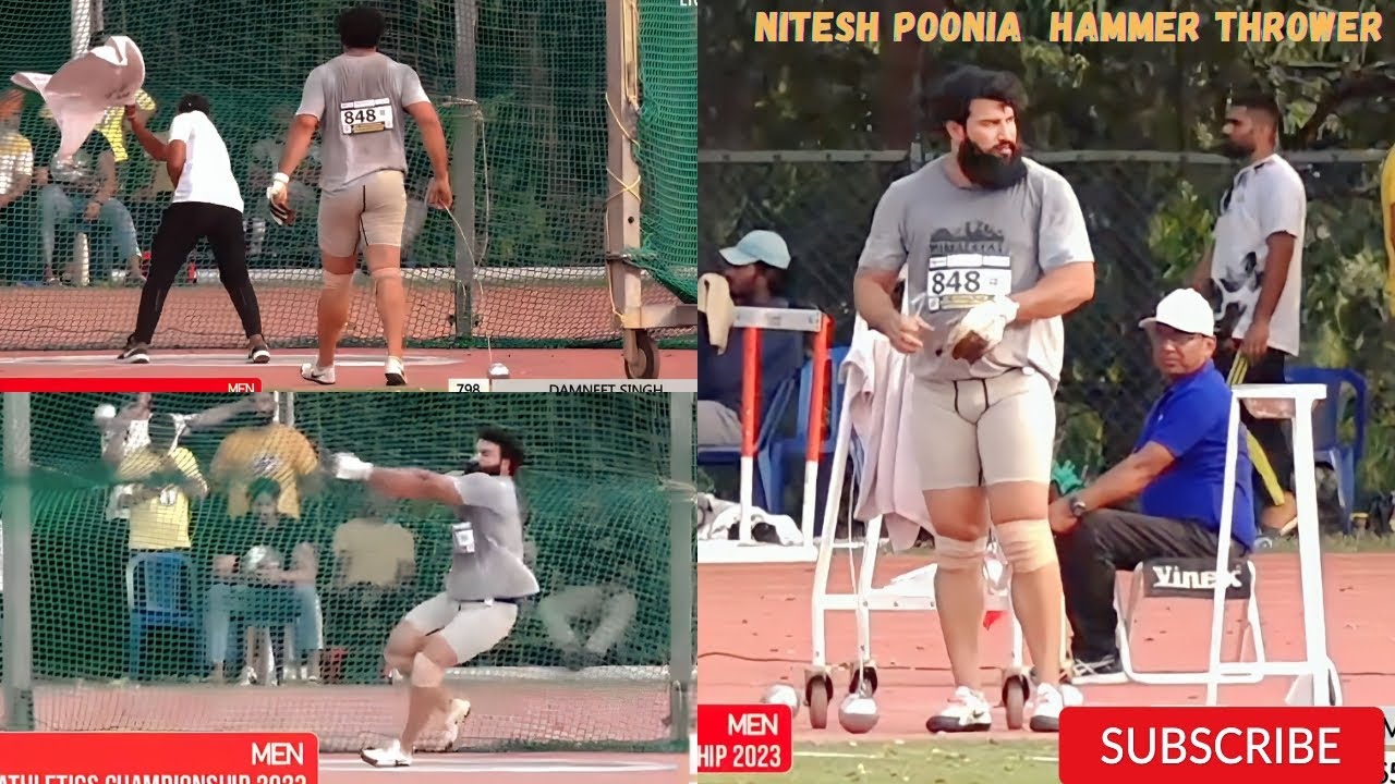 62nd National Inter State Senior Athletic 2023||Hammer Throw ||#athlete #viral @Rajgarh_athlete0