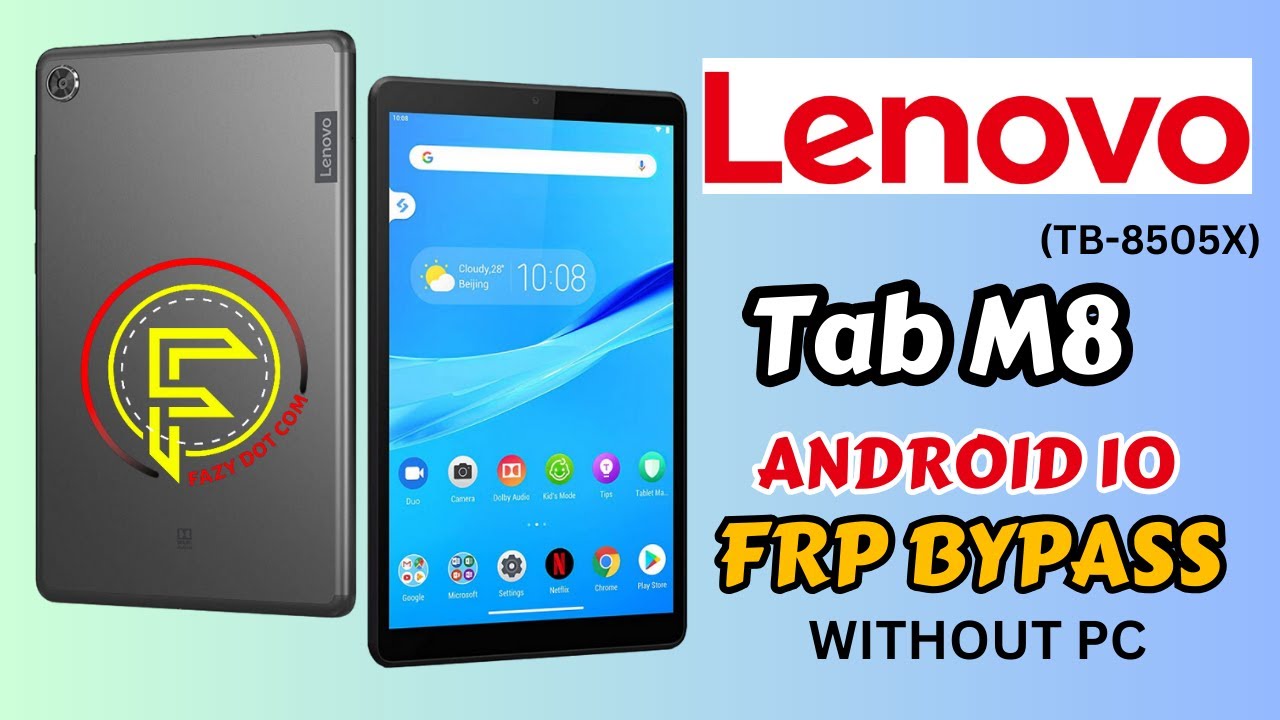 Lenovo Tab M8 Frp Bypass || Lenovo TB-8505X Frp bypass