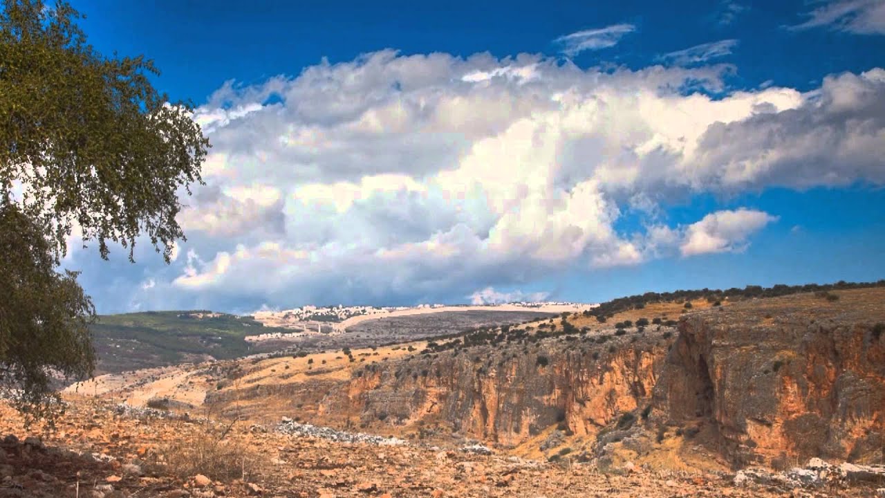 Israel Weather and Night Urban View.