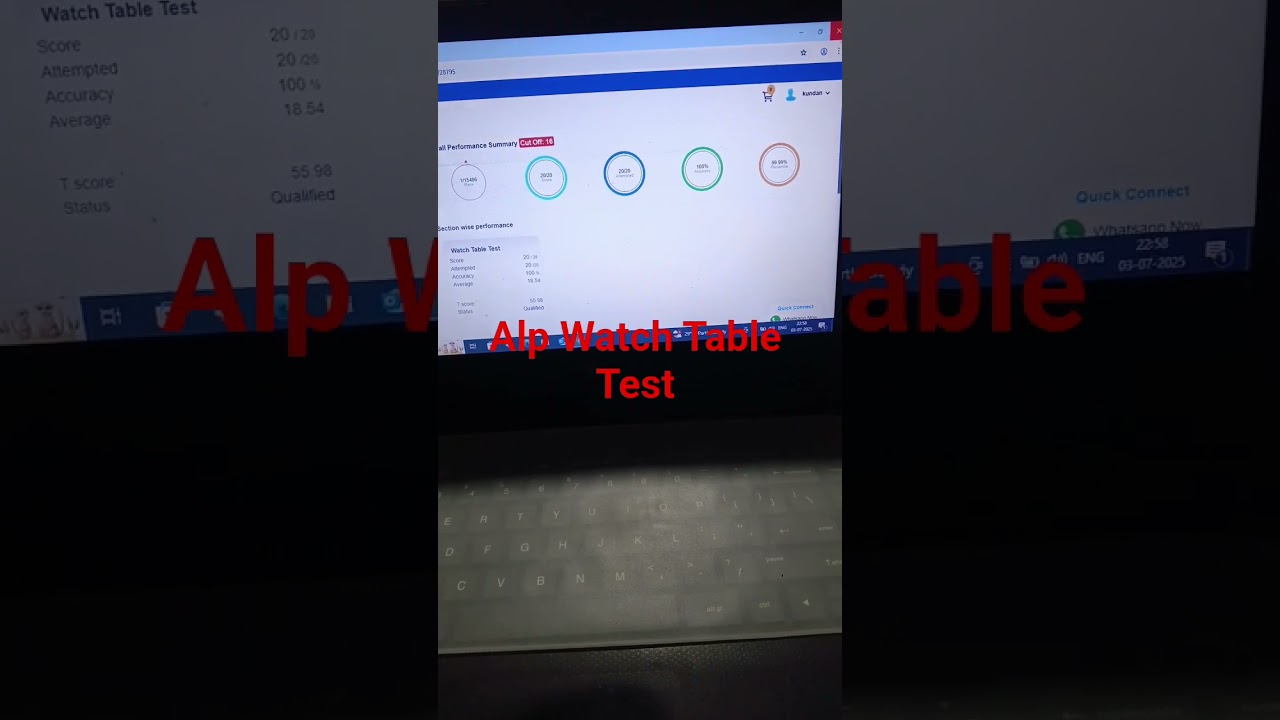 ALP PSYCHO WATCH TABLE  TEST