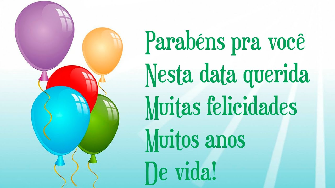Parab&eacute;ns! Feliz anivers&aacute;rio - Cora&ccedil;&otilde;es cor de rosa - Ritmo Mambo.