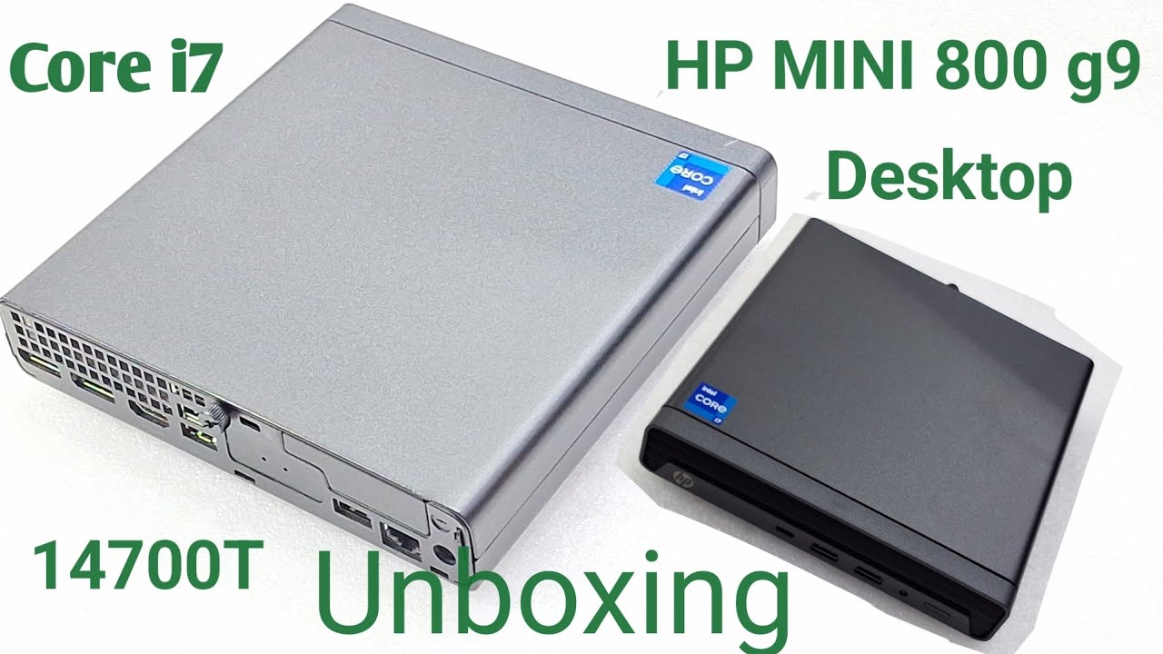 HP Elite Mini 800 G9 Desktop PC Unboxing Intel 14th Gen