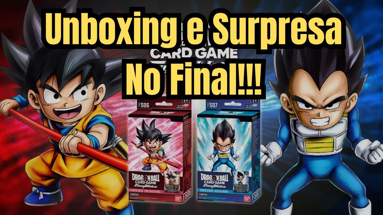 Unboxing Starter Deck Fusion World | Goku vs Vegeta DAIMA 😱 SURPRESA NO FINAL!