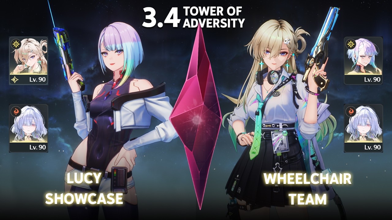 S0 Lucy Showcase! Lucy Wheelchair Team Showcase | Tower of Adversity | Wuthering Waves 3.4