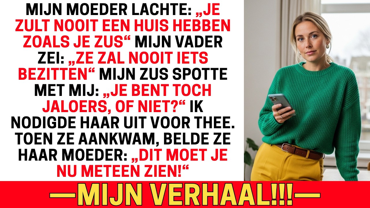 MIJN OUDERS LACHTEN: “JIJ ZULT NOOIT EEN HUIS HEBBEN ZOALS JE ZUS” — TOT ZE HET MIJNE ZAG