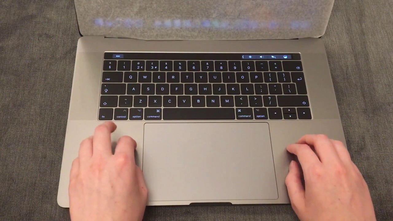 ASMR MacBook Pro (with touchbar) Unboxing