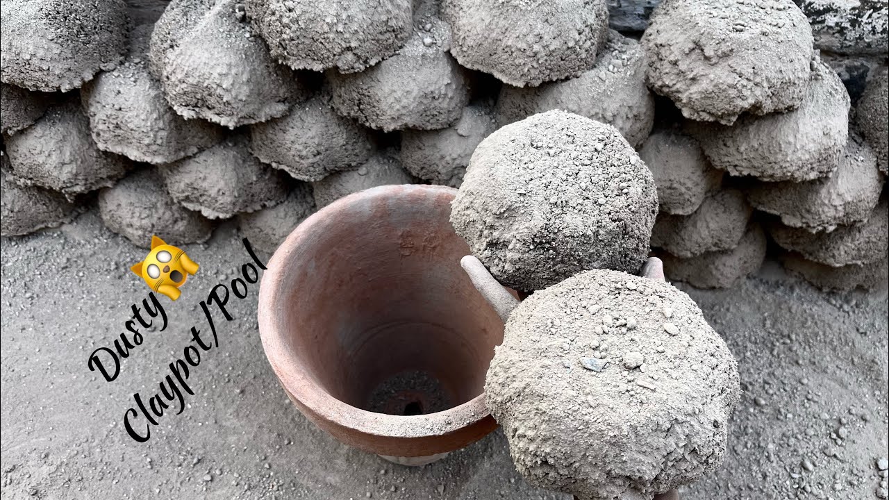 ASMR | New | Handmade Texture Dry Claypot and Pool crumbling 