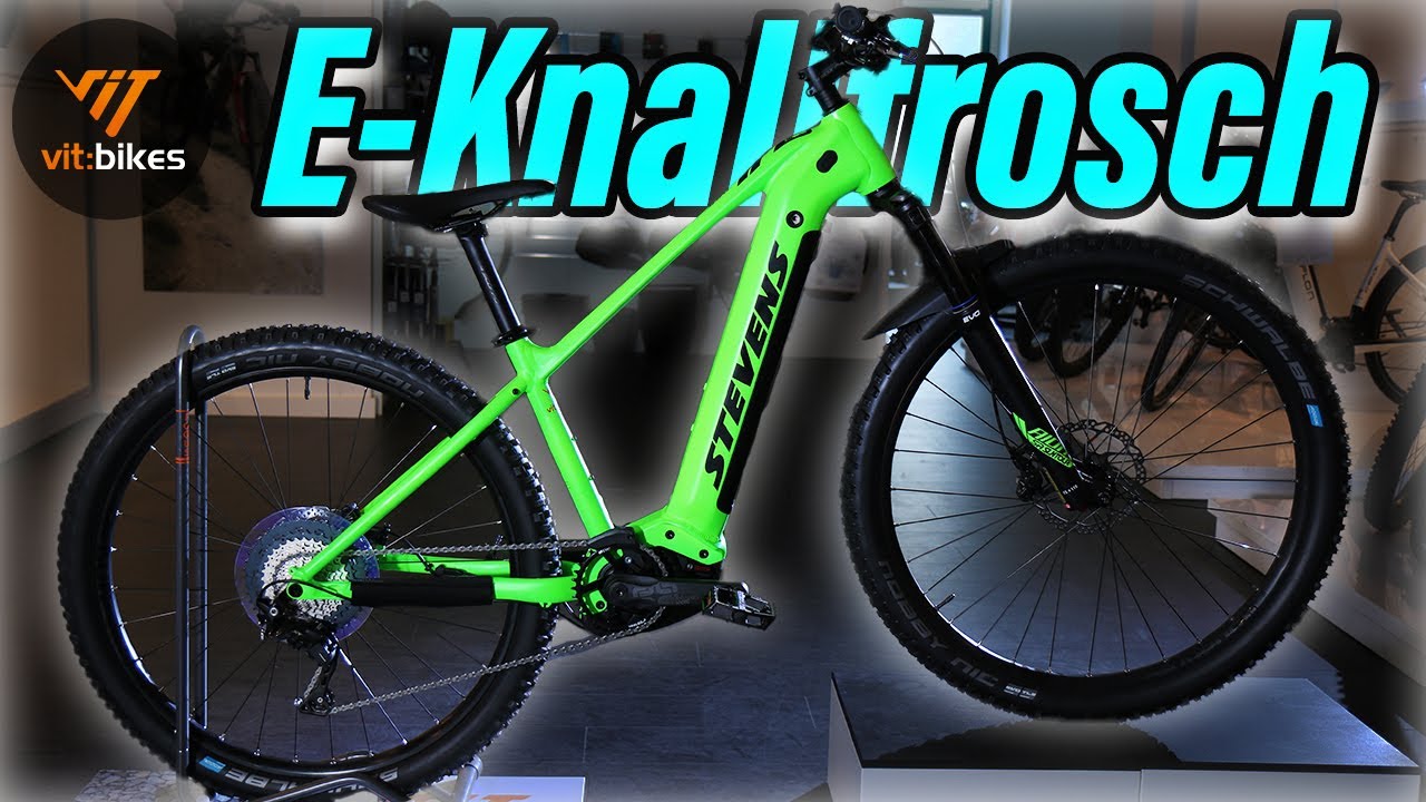 knallgrünes E-Hardtail mit Bosch Gen4 - Stevens E-Juke 2020