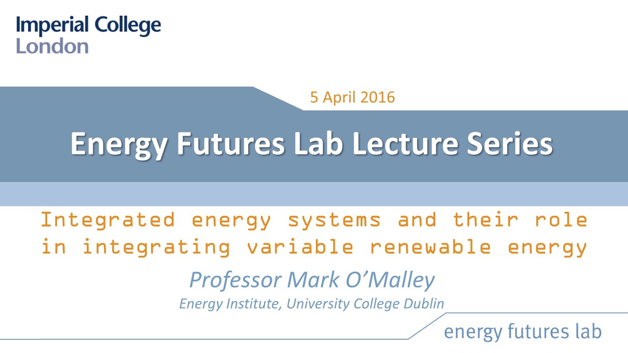 Integrated energy systems and their role in integrating variable renewable energy