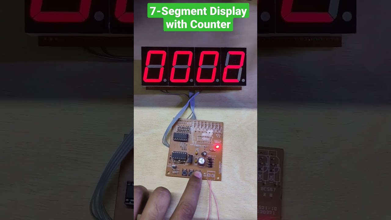 Digital Counter with 7-Segment Display