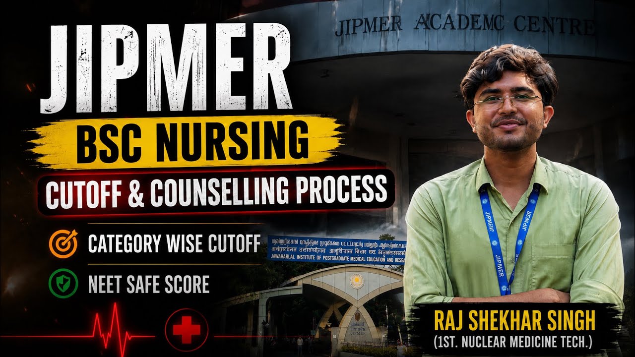 JIPMER BSc NURSING EXPECTED CUTOFF 2026 | SAFE SCORE | COUNSELLING PROCESS | CATEGORY WISE #jipmer 