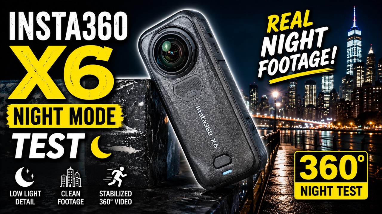Insta360 X6 Night Mode Test 🌙 | Low Light & Night Video Quality