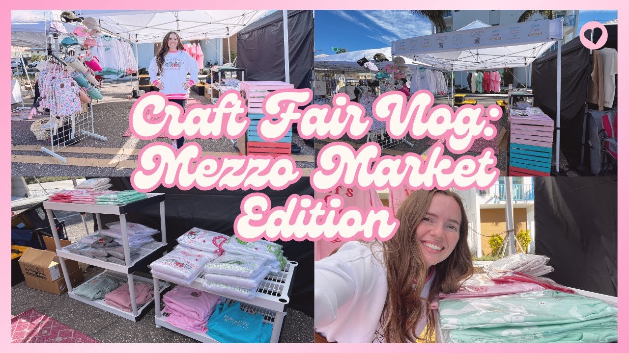 MEZZO MARKET | St.Pete Vendor Market | Craft Fair Set Up | Vendor Tips | Studio Vlog #49
