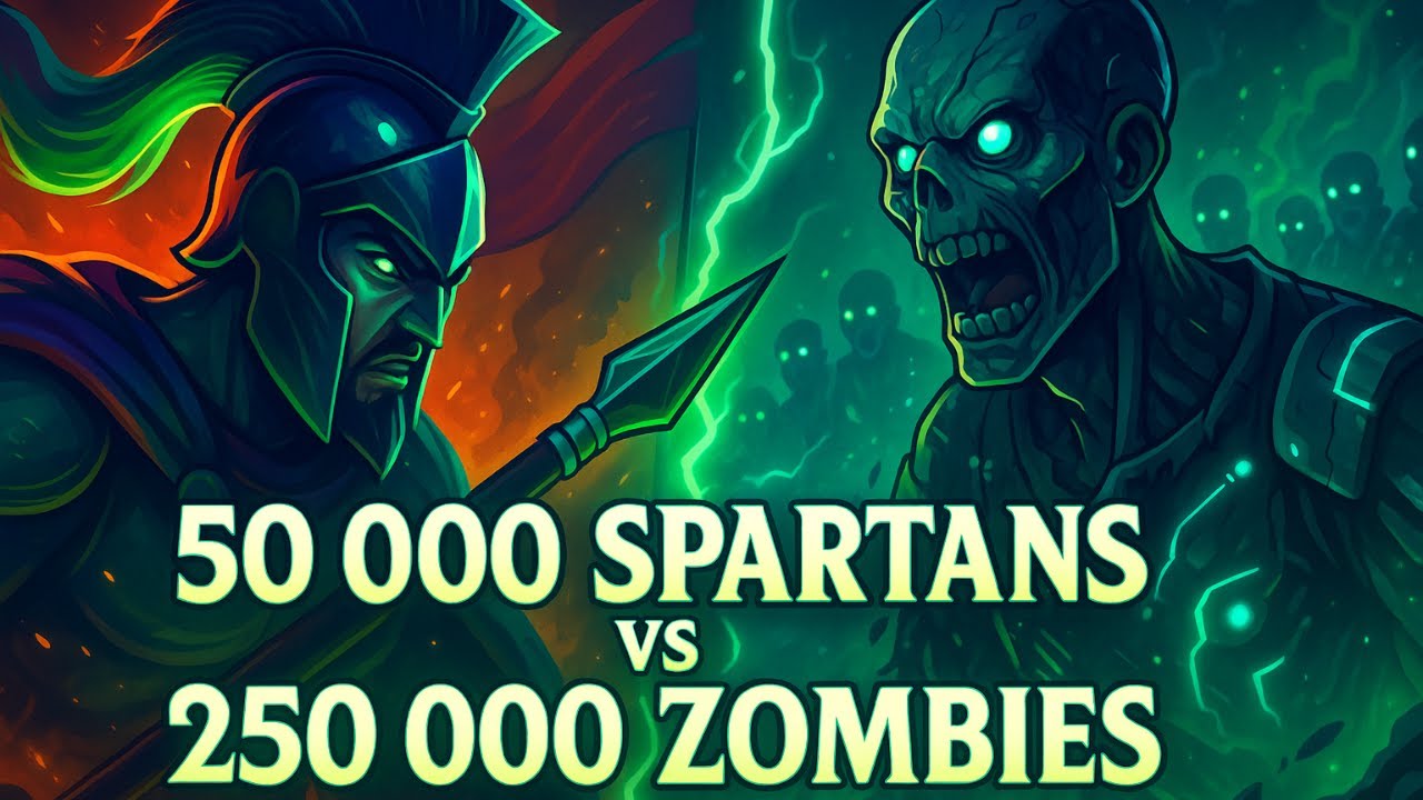 50 000 Spartans vs 250 000 Zombies – The Undead Horde Awakens!