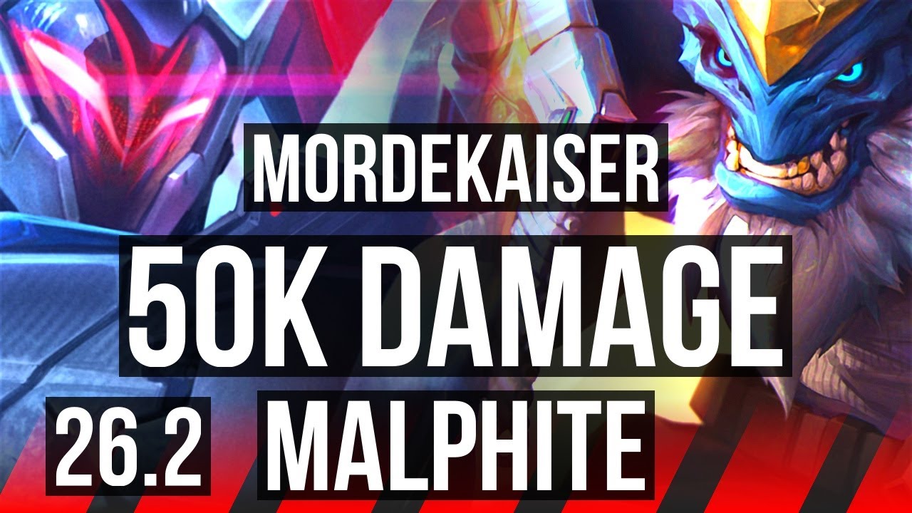 MORDEKAISER vs MALPHITE (TOP) | 50K damage | KR Master | 26.2