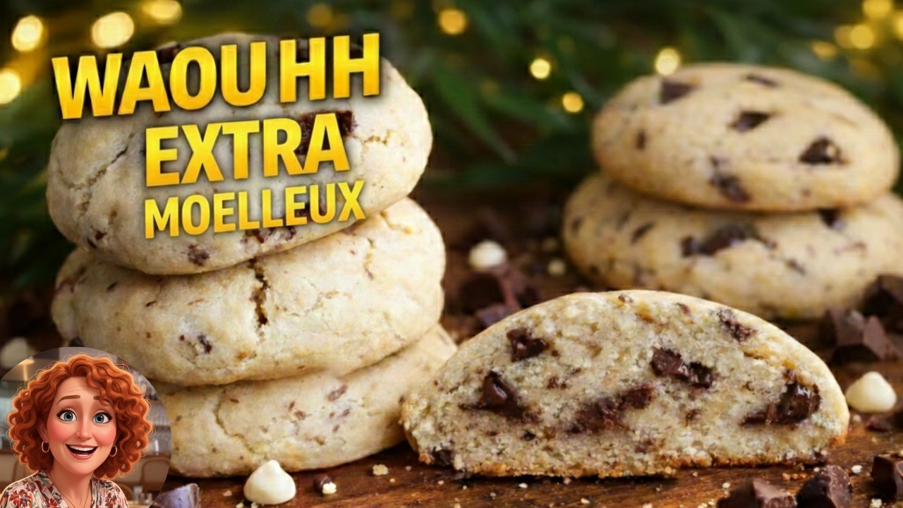 Cookies ultra moelleux 🍪 – la recette FACILE qui fond en bouche !