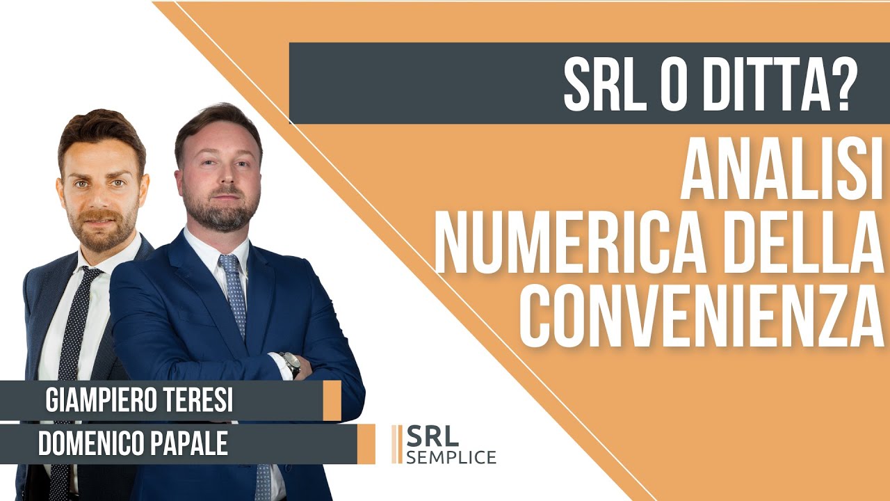 Ditta individuale o SRL? Analizziamo numeri alla mano