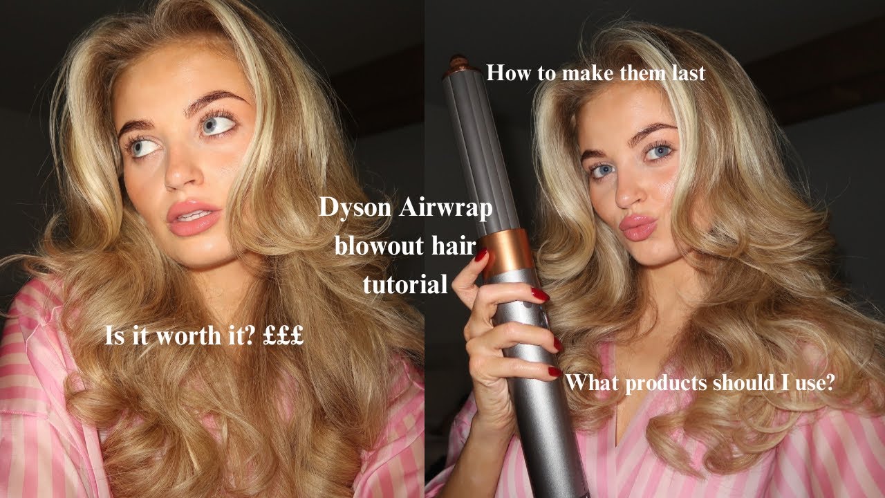 Простое руководство по использованию укладки Dyson Airwrap для волос | как сохранить укладку фено...