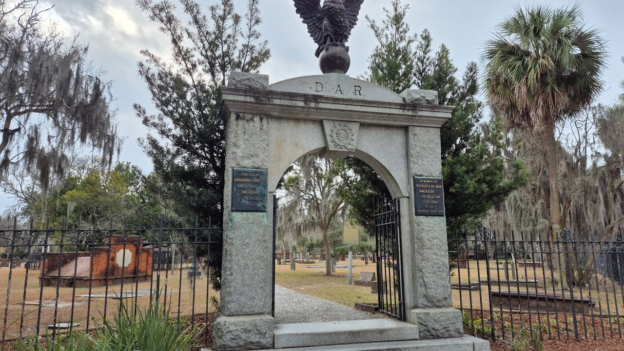 Colonial cemetary in Savannah Georgia 