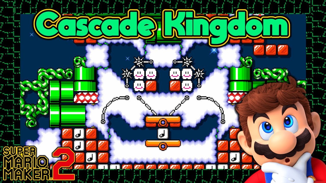 Super Mario Maker 2 - CASCADE KINGDOM from SUPER MARIO ODYSSEY [2/2]