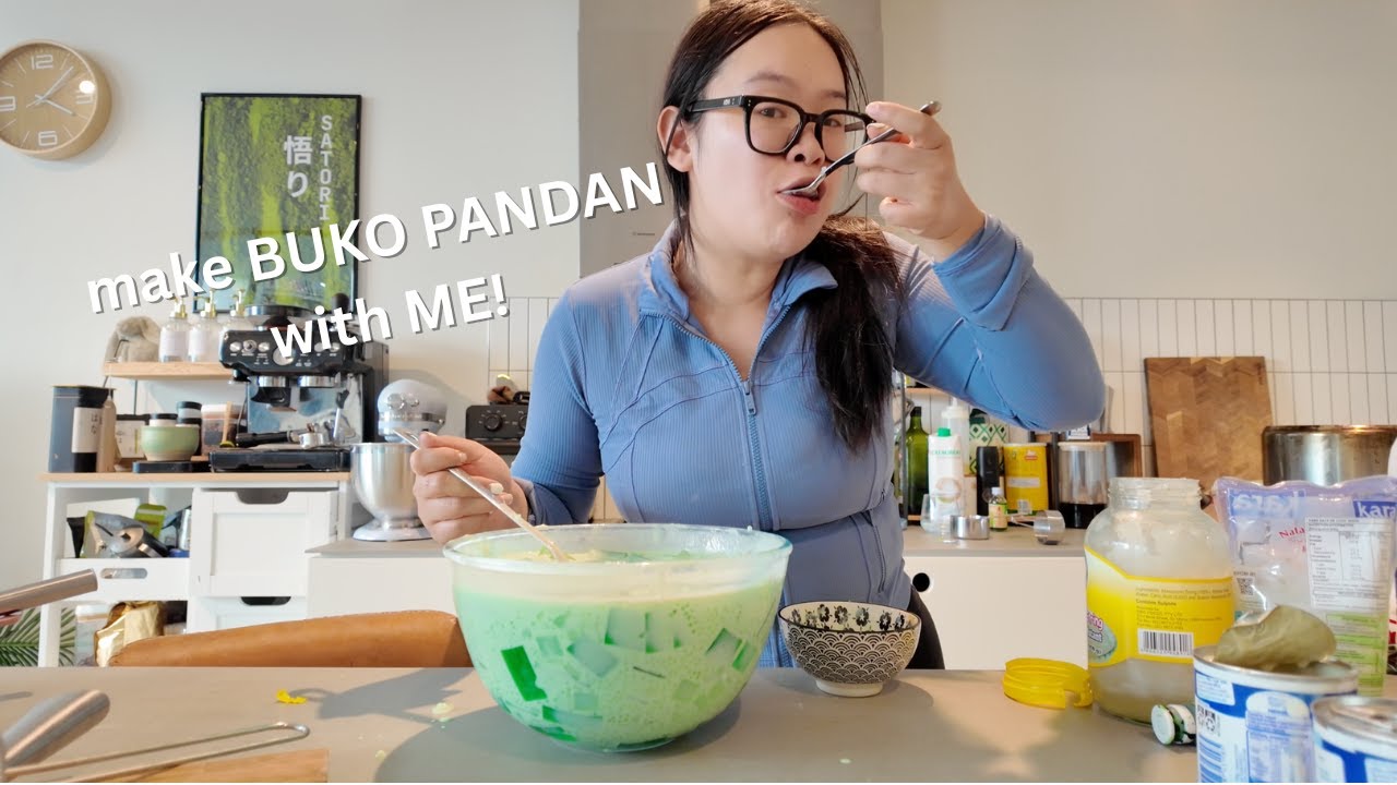 first time making BUKO PANDAN !!!