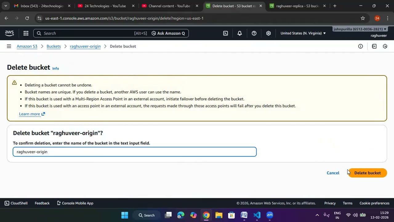 CLOUD | AWS | Amazon S3 Replication Lab In Telugu | ✆ WhatsApp 9885573740