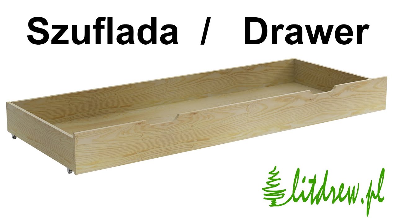 Litdrew - Szuflada sosnowa - Wooden drawer - 180, 200