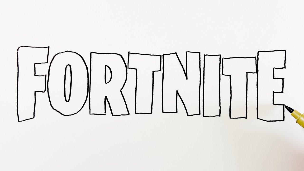 How to Draw the Fortnite Logo