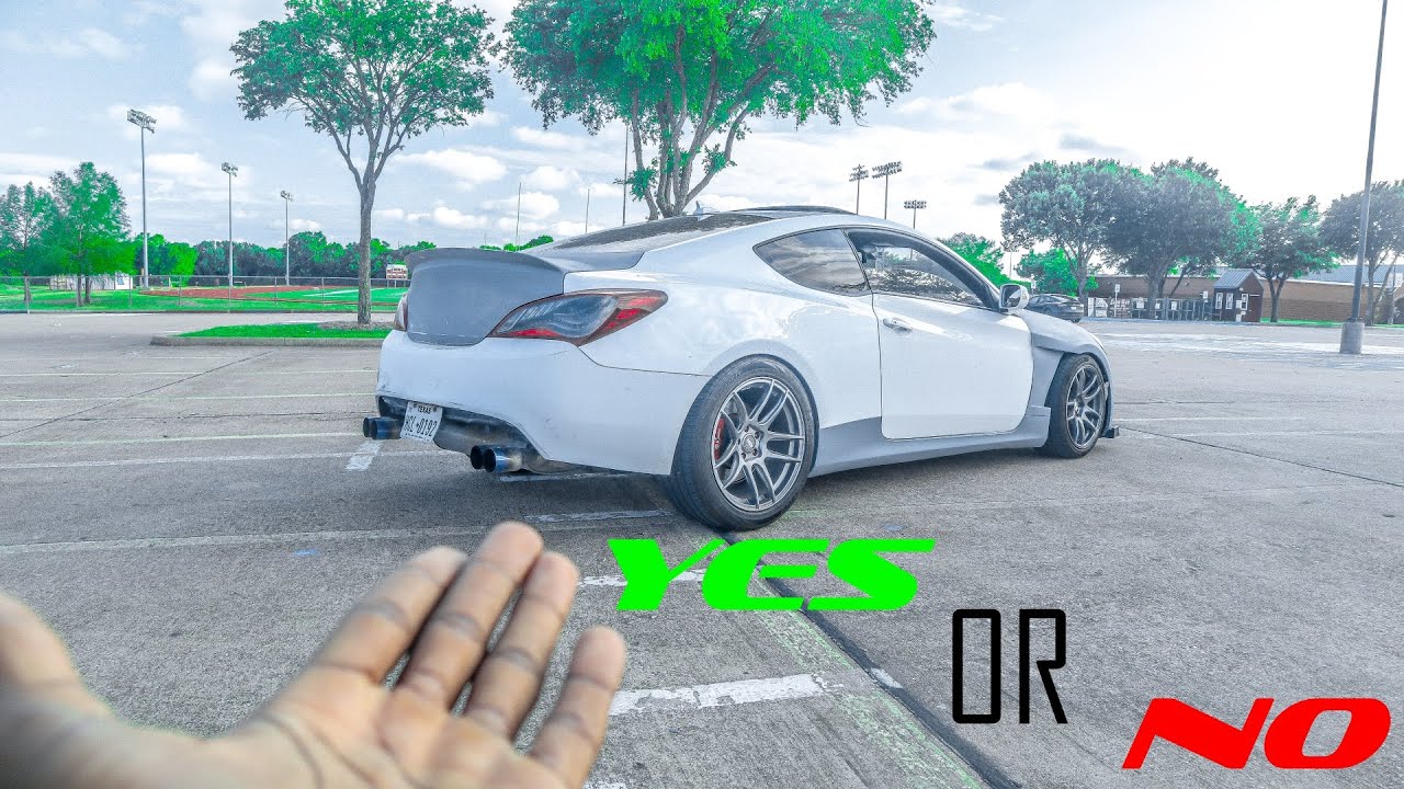 Cutting the Genesis Coupe REAR BUMPER