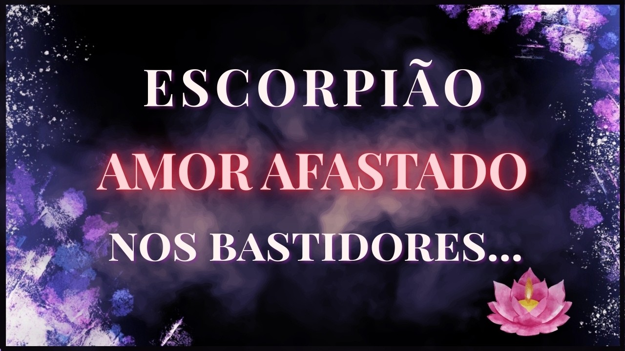 ♏ ESCORPIÃO – CORAÇÃO PARTIDO! ELE CONFESSA: “NINGUÉM É COMO VOCÊ”