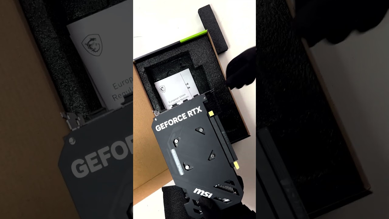 MSI GeForce RTX 4060 VENTUS 2X BLACK 8G OC Unboxing