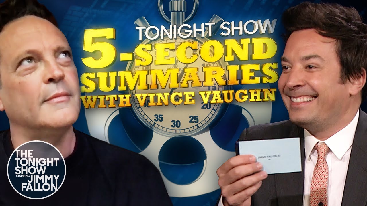 5-Second Summaries with Vince Vaughn | The Tonight Show Starring Jimmy Fallon