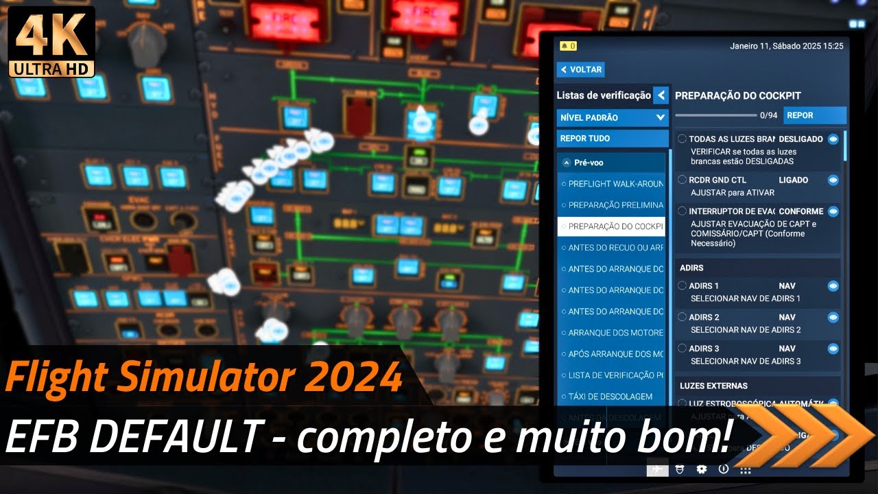 Flight Simulator 2024 [4K] - TUTORIAL COMPLETO sobre o NOVO TABLET default (EFB)